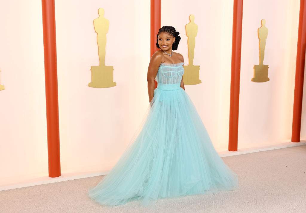 Halle Bailey attends the 95th Annual Academy Awards on March 12, 2023 in Hollywood, California.