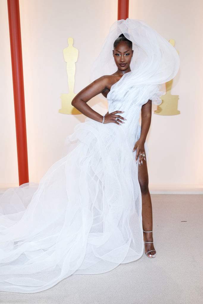 Tems attends the 95th Annual Academy Awards on March 12, 2023 in Hollywood, California.