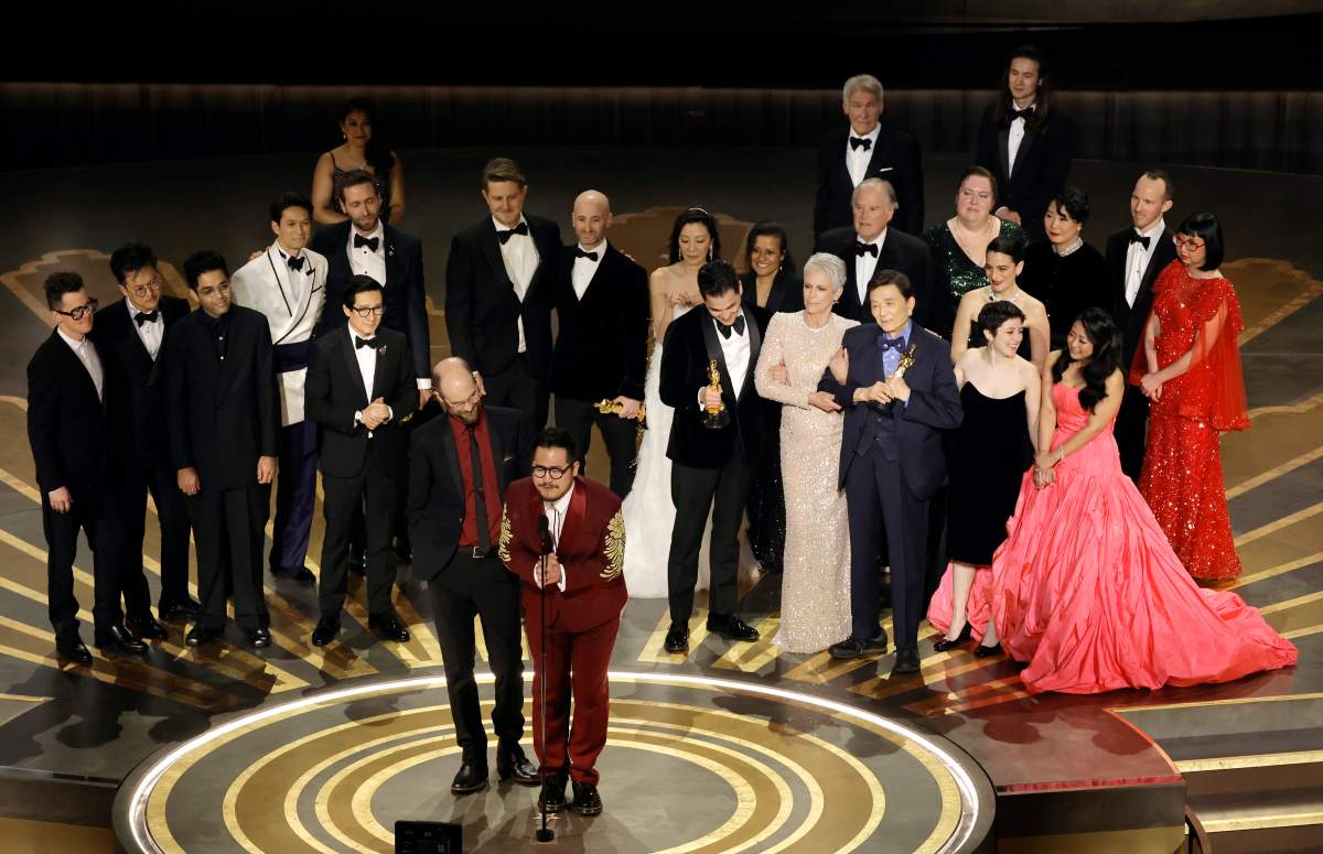 The cast and crew of 'Everything Everywhere All at Once'