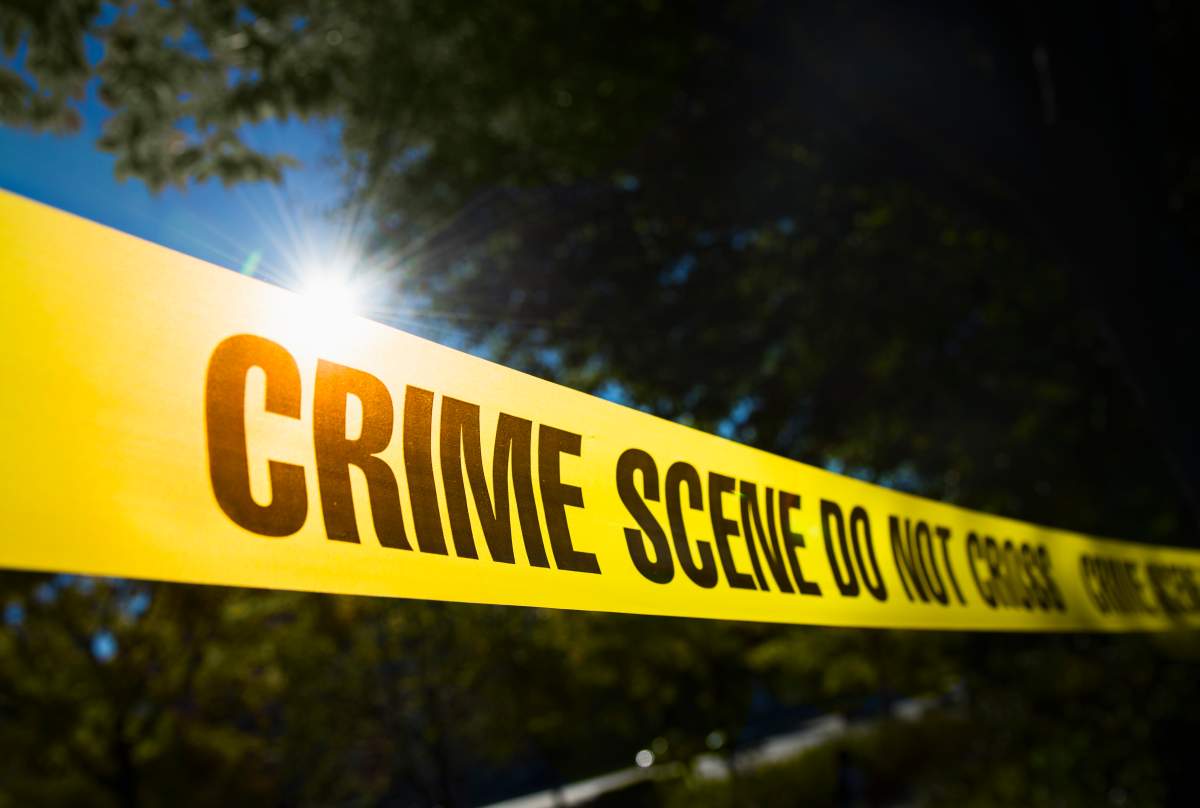 Police tape.