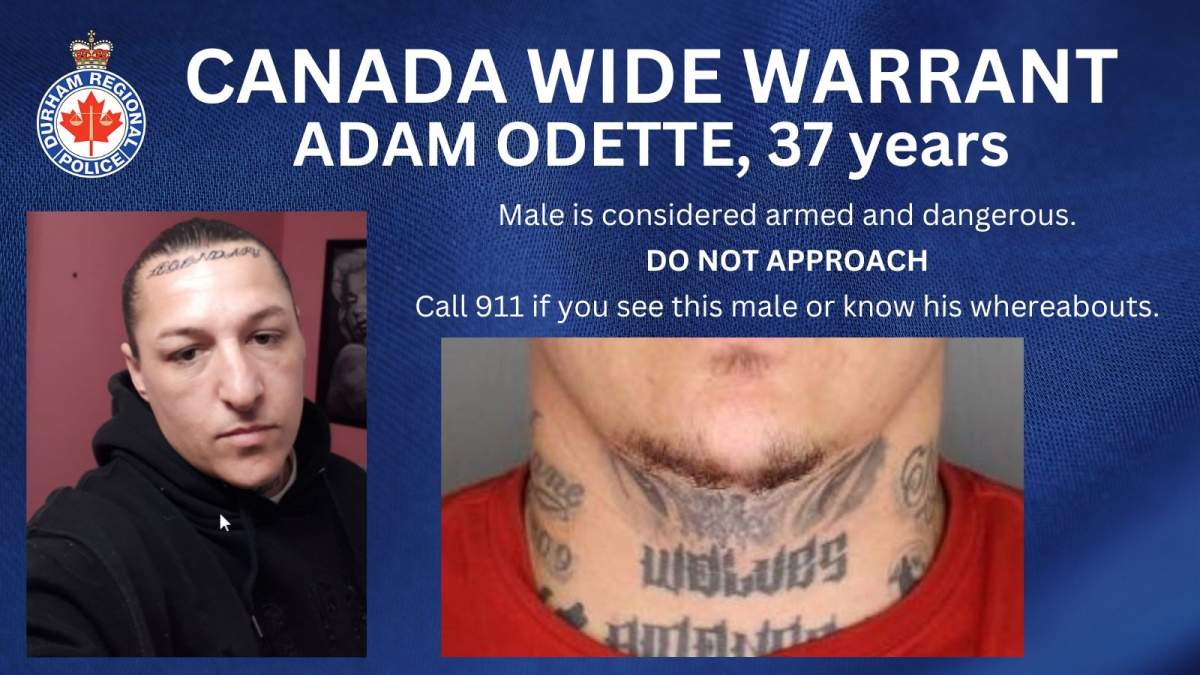 Police mugshot of murder suspect in Oshawa Stabbing.