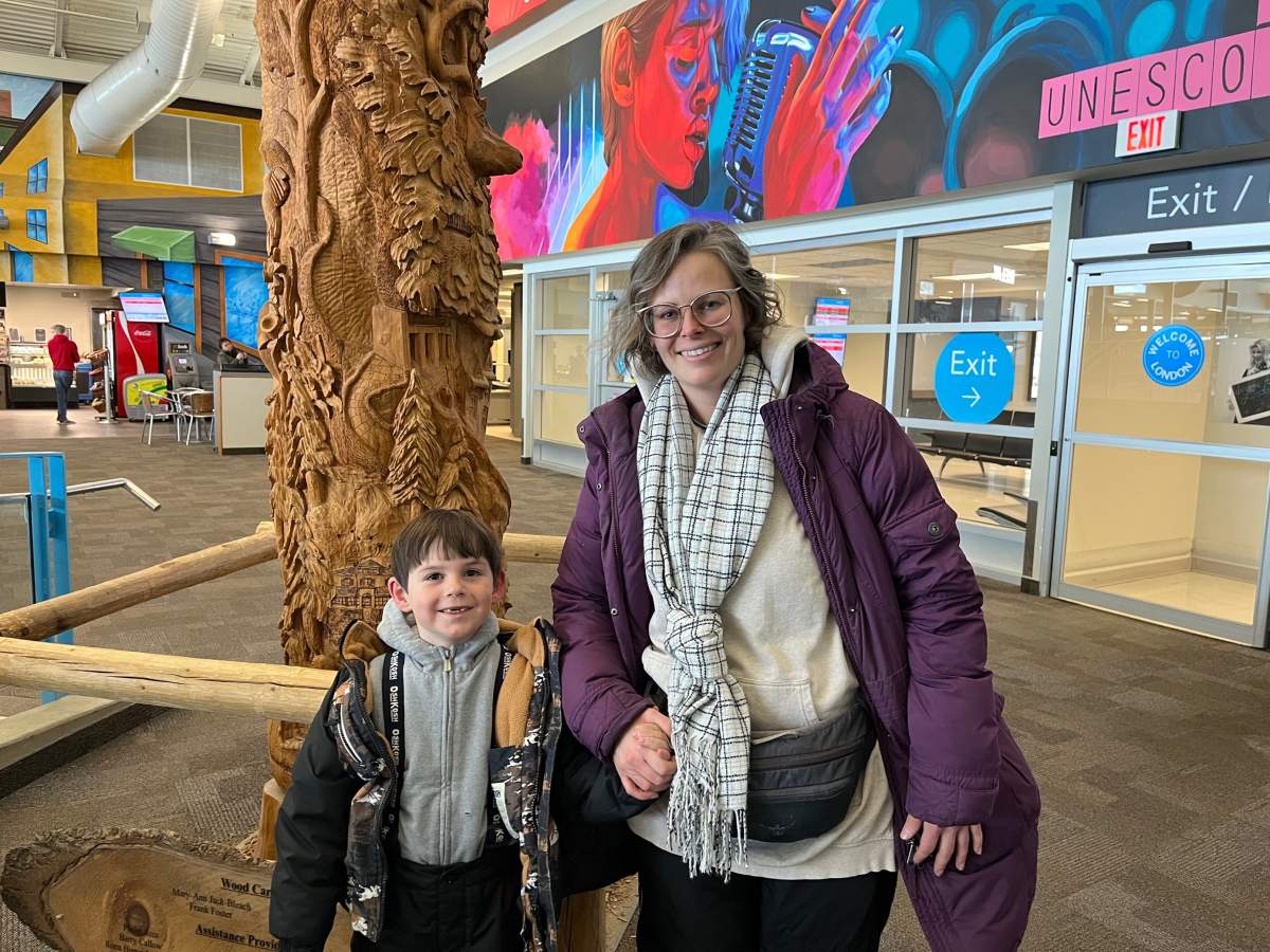 Kourtney Koenitzer is joined by her soon-to-be seven-year-old son, who she says is becoming a bit of a frequent flyer.