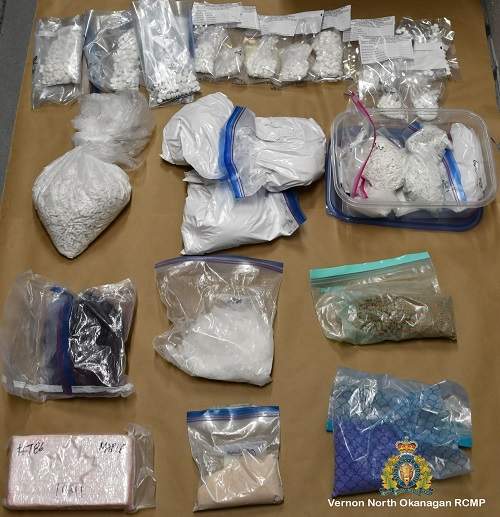 Some of the drugs seized by police on the morning of March 3, 2023.