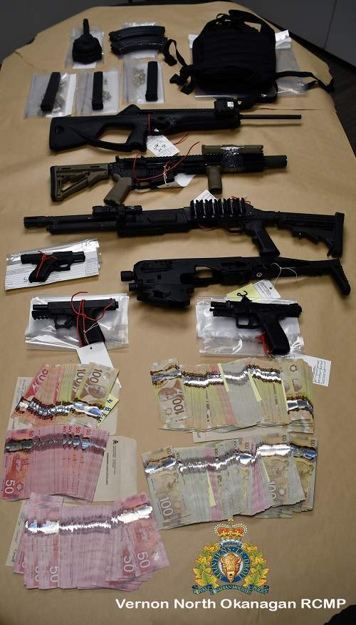 Police say more than $100,000 was seized by police during the drug bust.