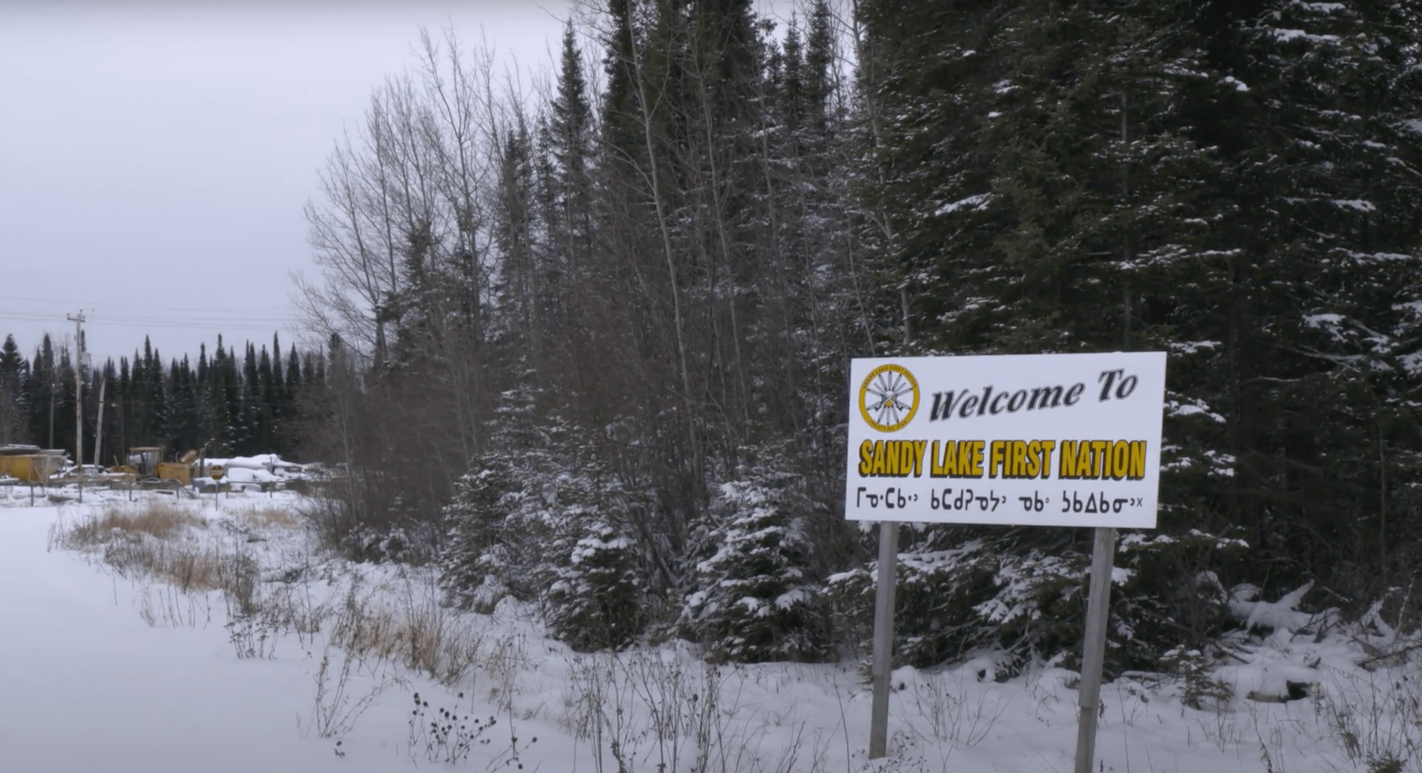 Aysanabee’s birthplace, Sandy Lake First Nation in Ontario.