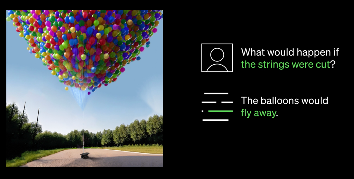 Screenshot of a promotional video for OpenAI's GPT-4 model.