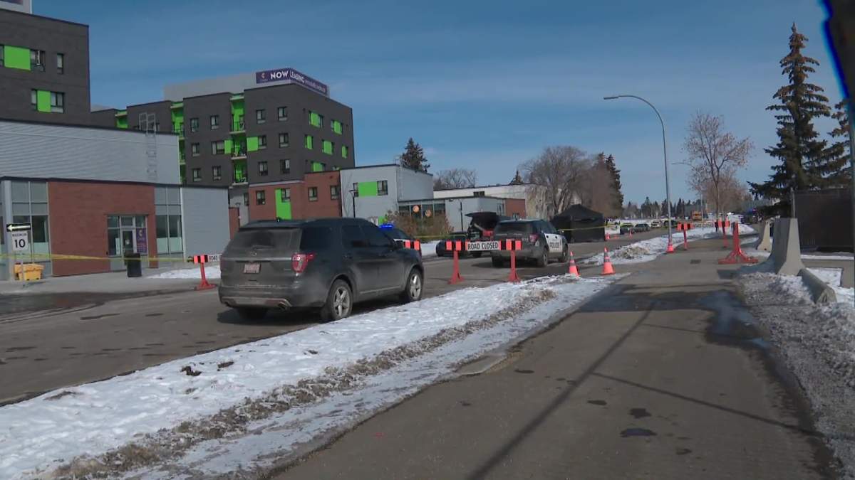The Edmonton Police Service investigating the death of a man found laying on 72 Street, north of 144 Avenue, in the Londonderry area on Wednesday, March 15, 2023.