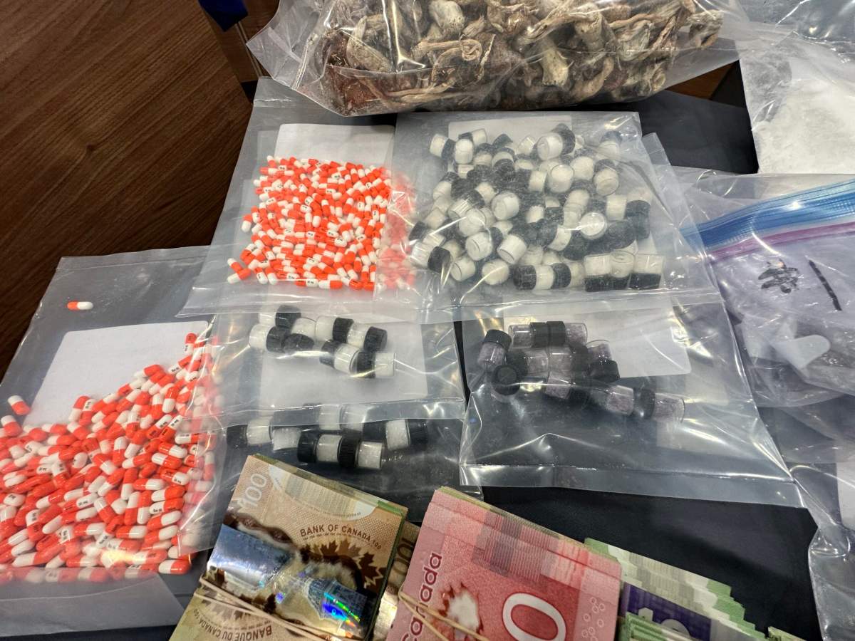 Drugs seized as part of an investigation into Edmonton drug trafficking.
