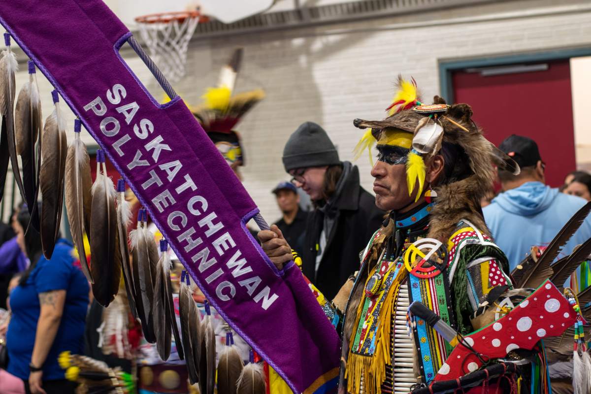 Saskatchewan Polytechnic's Saskatoon campus was home to its first powwow on March 24, 2023. 