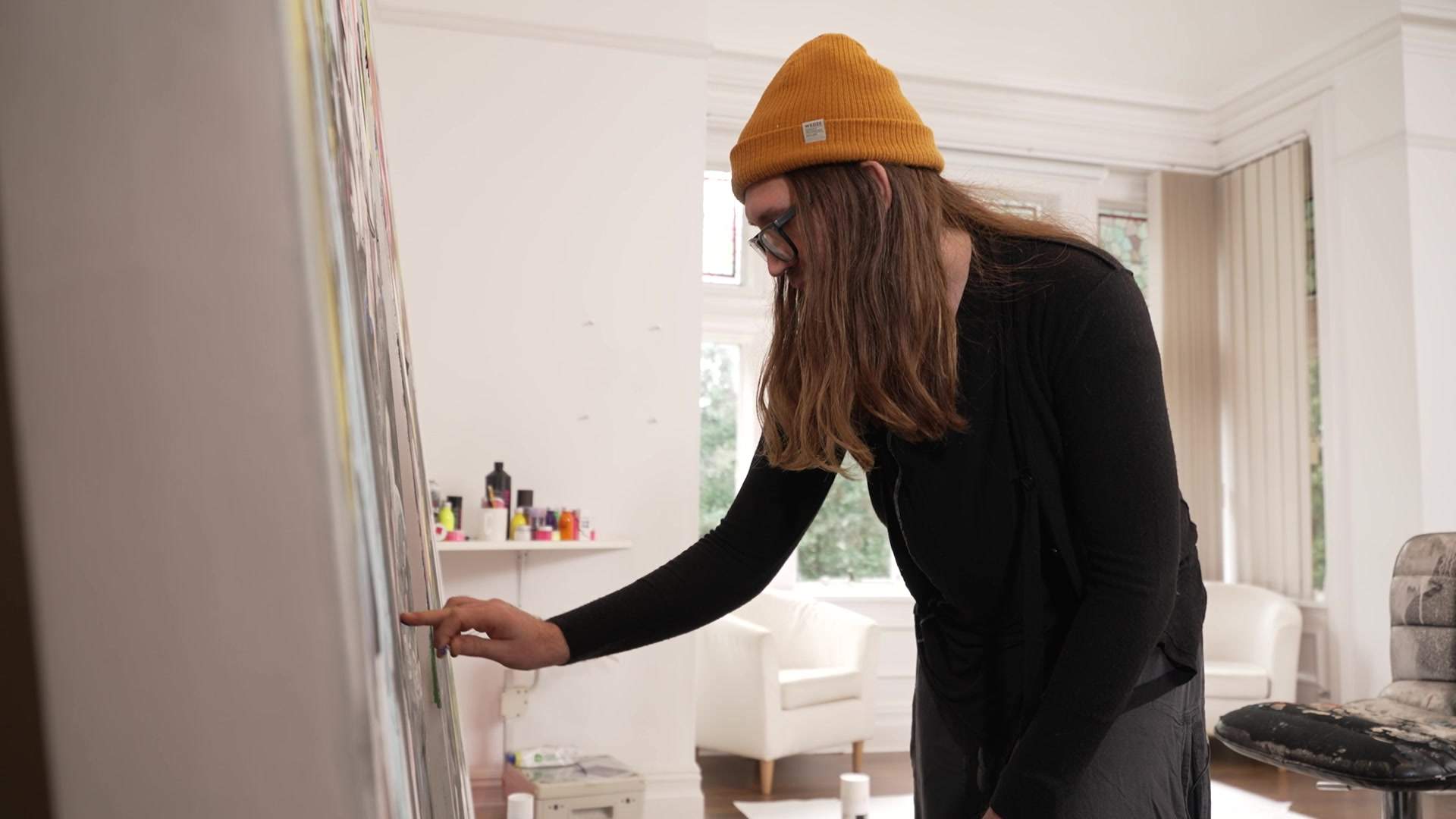 Semple at work on his latest creation.