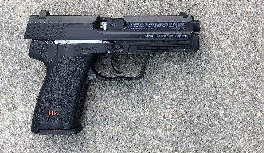 A pellet gun recovered from the scene of a police shooting on the funicular bridge in Edmonton's North Saskatchewan River valley on Thursday, March 2, 2023.