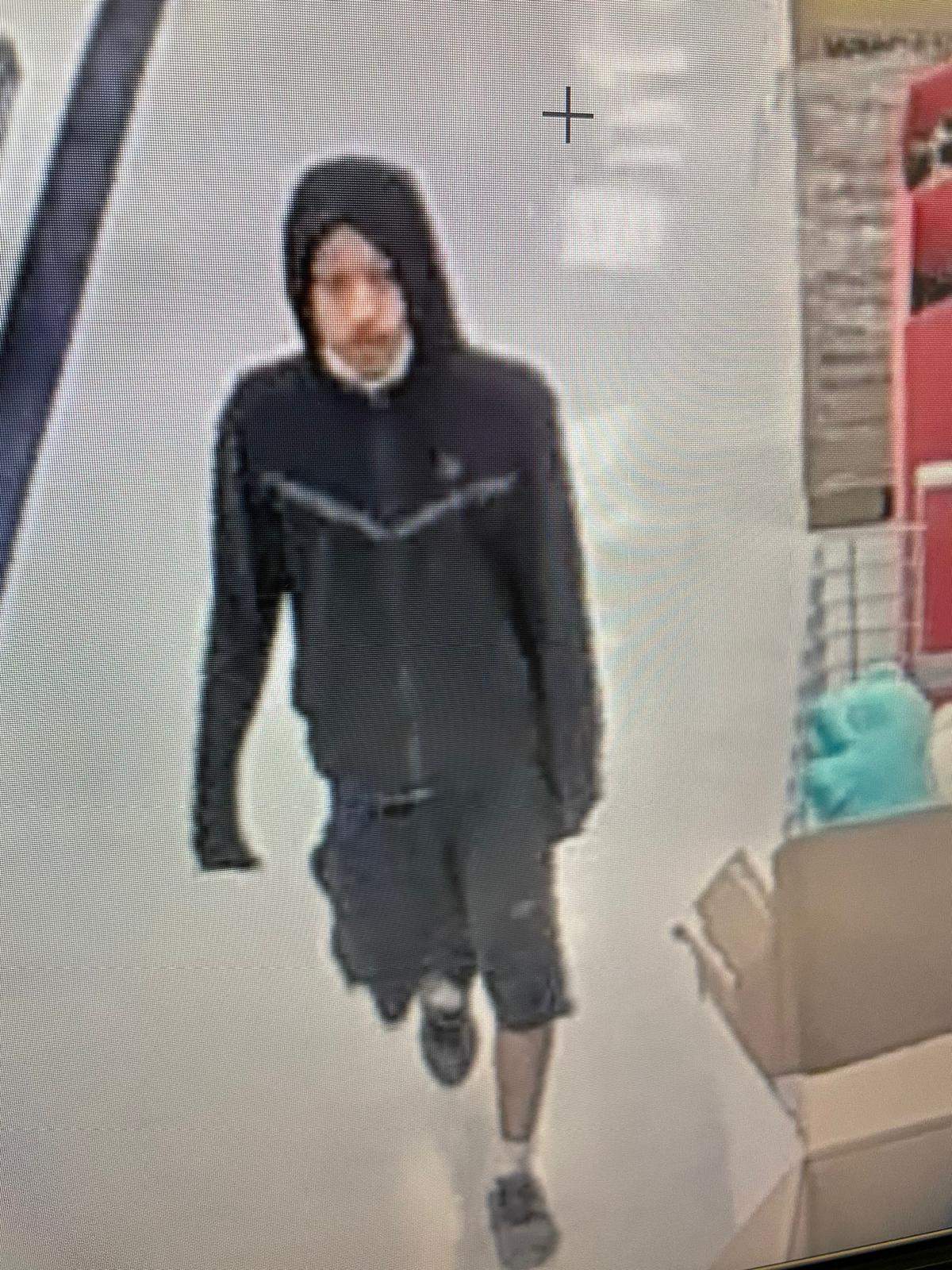 A third image of the suspect.