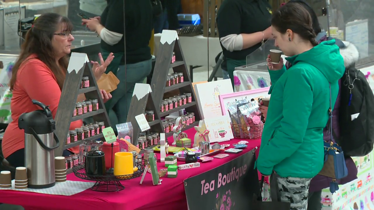 A vendor at the Hazeldean International Women's Day Market Saturday, March 11, 2023. 
