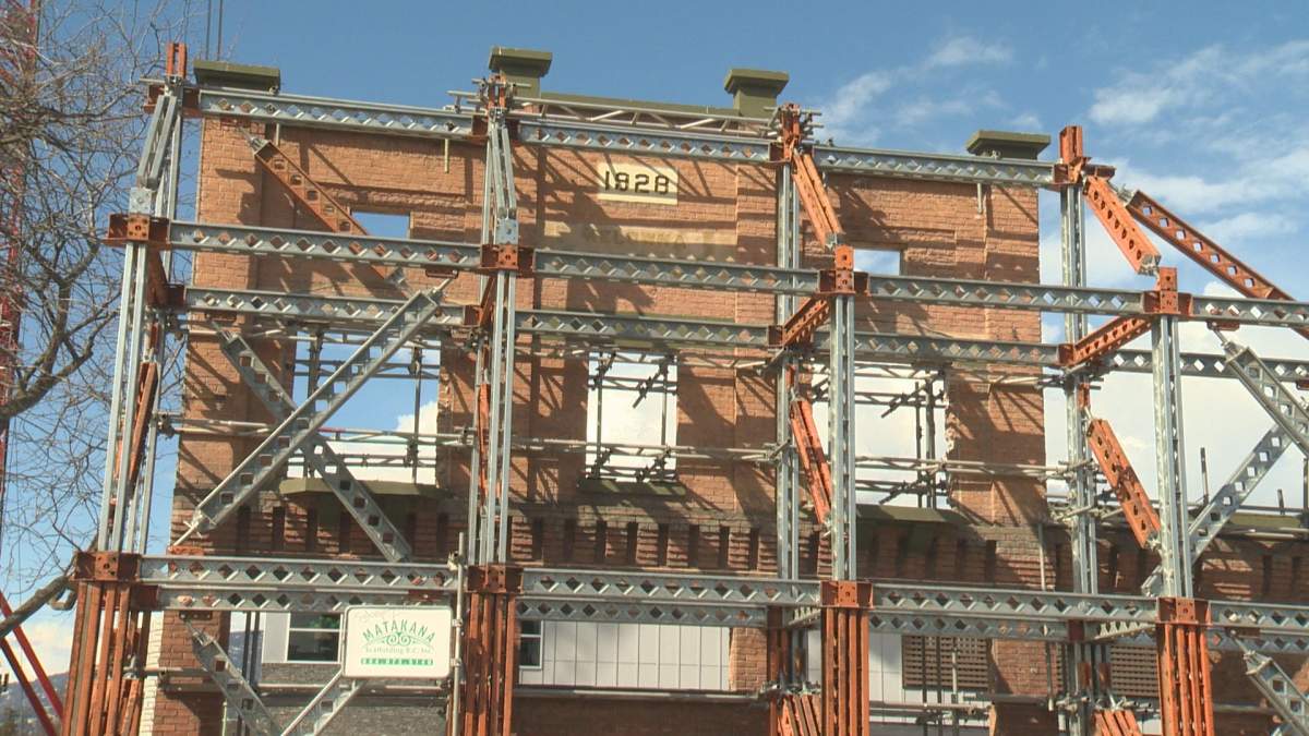 The Mark Anthony Group embarked on the process of preserving the facade while demolishing the inside of the buildings more than two years ago.