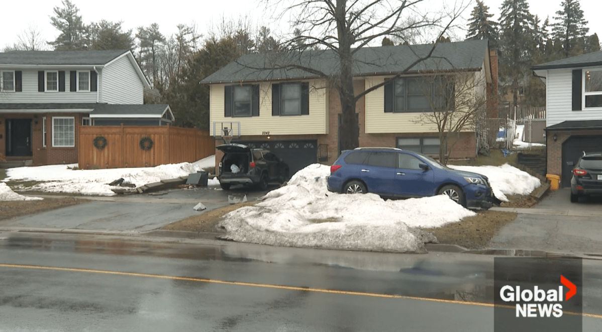 Police say a three-year-old girl was killed after a SUV left Woodglade Boulevard in Peterborough, Ont., and struck her in the driveway of a home on March 23, 2023. On Sept. 6, police announced the driver has been charged.