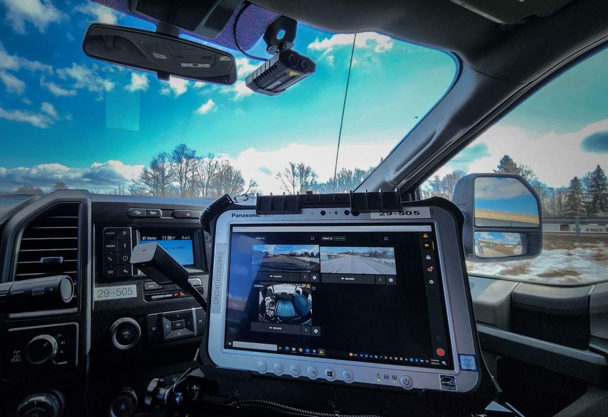 An ALPR system in an OPP vehicle.