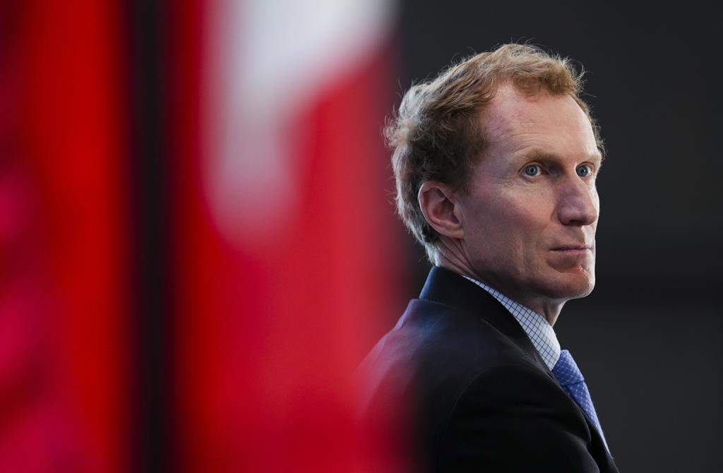 Marc Miller, Minister of Crown-Indigenous Relations, is seen during an announcement in Ottawa, Tuesday, Feb. 28, 2023. The federal minister responsible for Crown-Indigenous relations is praising workers at a Winnipeg landfill for their "heightened vigilance" after the remains of an Indigenous woman were discovered there on Monday.