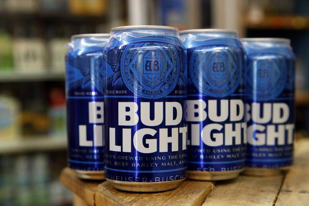FILE - Cans of Bud Light beer are seen in Washington, Thursday Jan. 10, 2019.