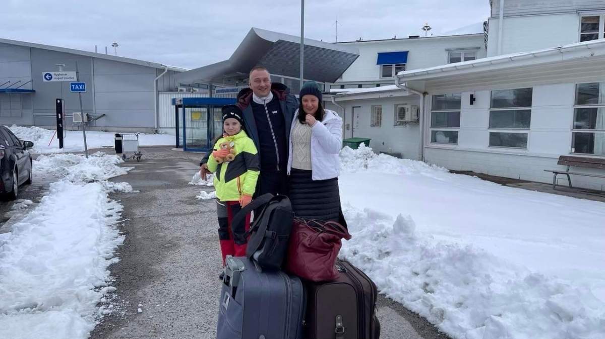 Ivan Pylypchuk, his wife Yulia and their daughter. Ivan was randomly stabbed at an Edmonton bus stop on Thursday, April 13, 2023.