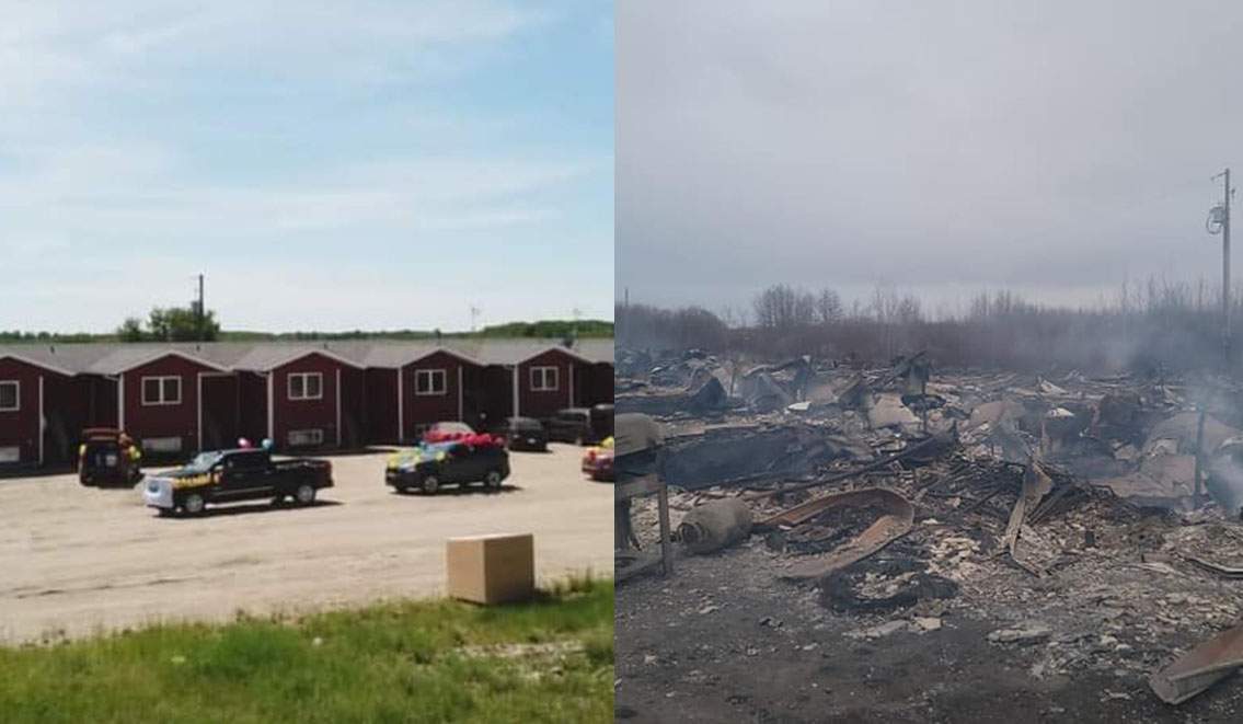 A fire that took the homes of 31 people who lived in an 8-plex on the Mosquito First Nation temporarily displaces 8 families, but plans to rebuild their homes are underway.