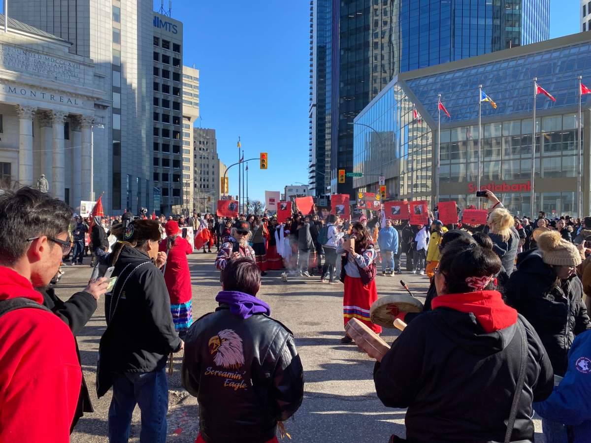 Photo of the justice march for Linda Beardy