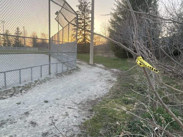 Police said a stabbing was reported at a Richmond Hill baseball diamond on April 12, 2023.