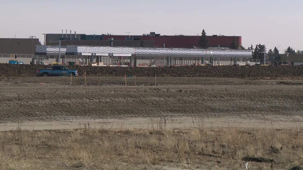The Metro Line LRT Blatchford Station in Edmonton, Alta. in April 2023.