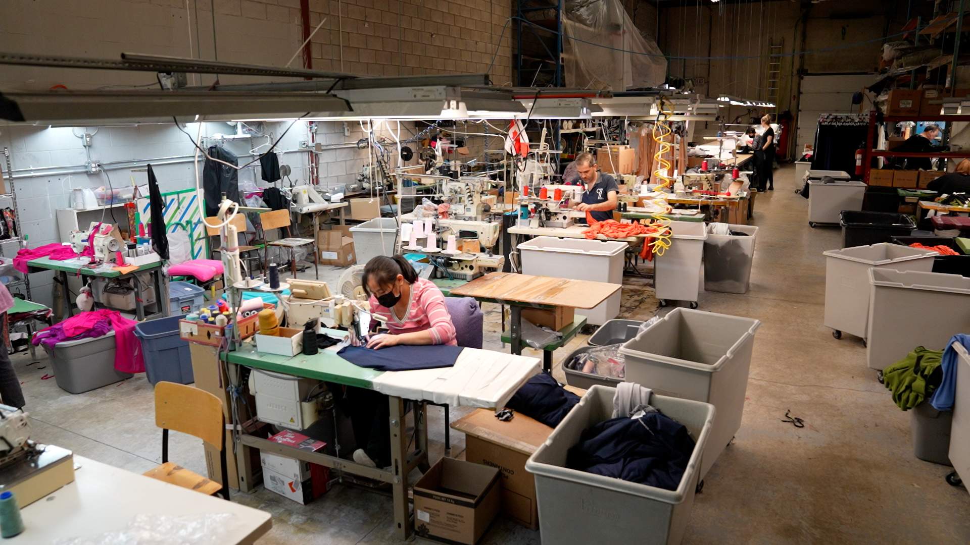 A Toronto sewing and manufacturing studio.