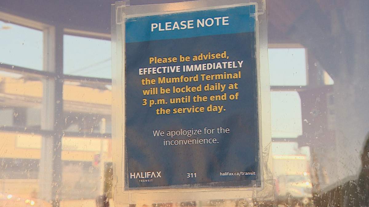 The city is closing down the Mumford Terminal building at 3 p.m. to cut down on loiterers.