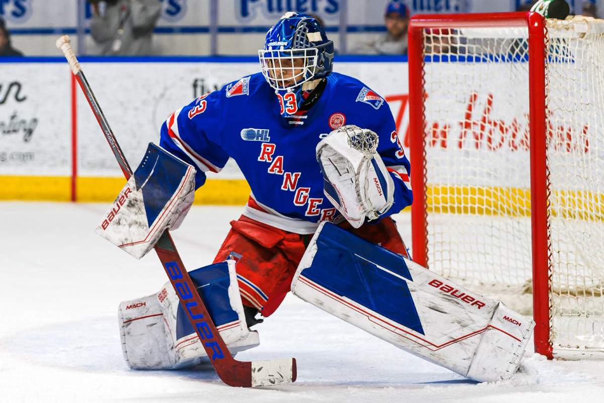 Marco Constantini would turn aside 40 of 43 shots to pick up the win for Kitchener