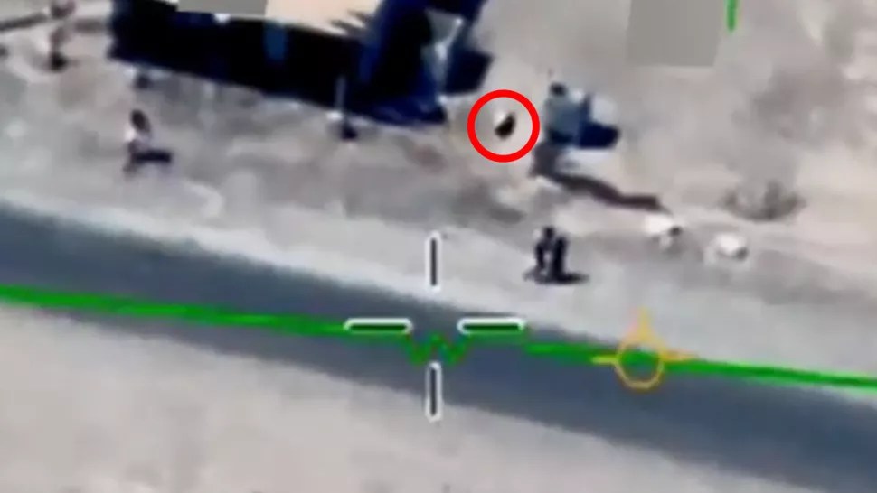 A mysterious flying orb was captured by a U.S. Reaper drone.
