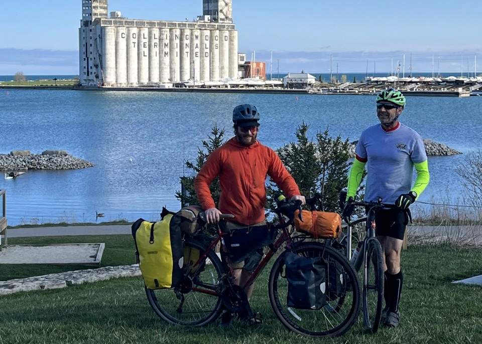 Daniel McAlpine and Martin Rydlo in Collingwood, Ont., April 17, 2023