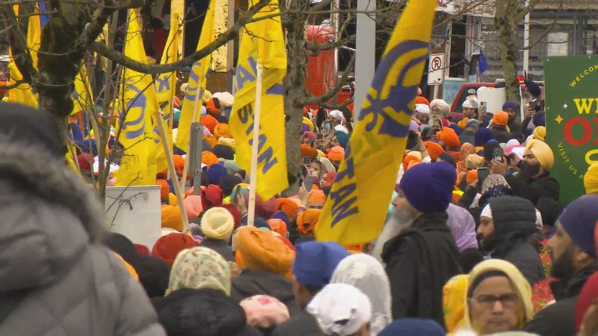 Hundreds of thousands of people are in Surrey for the Vaisakhi parade.