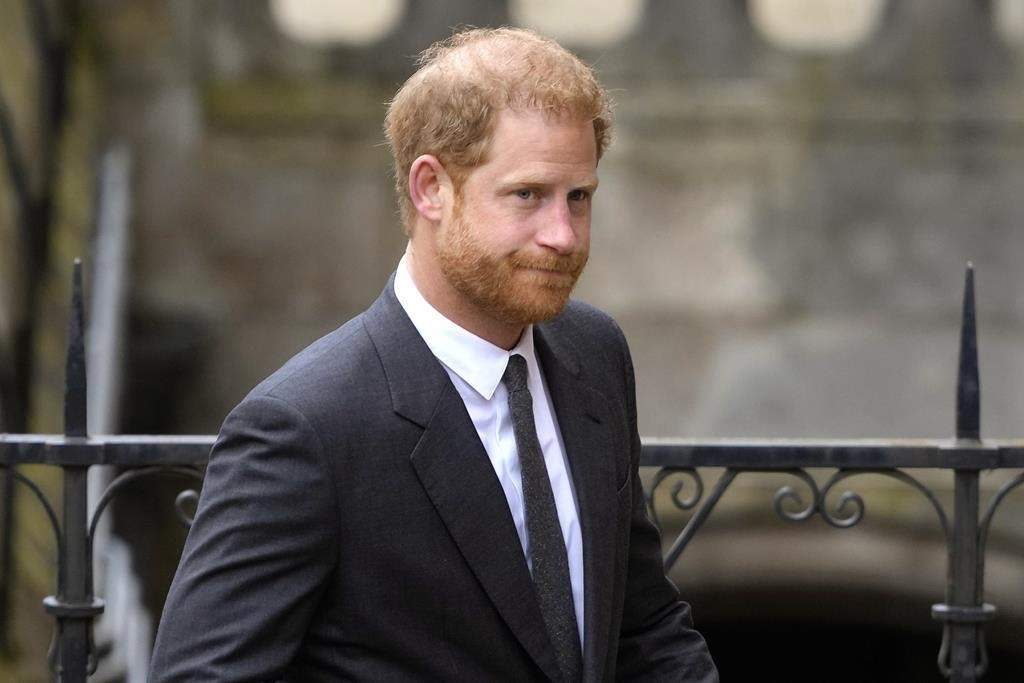 Britain's Prince Harry arrives at the Royal Courts Of Justice in London, Thursday, March 30, 2023.