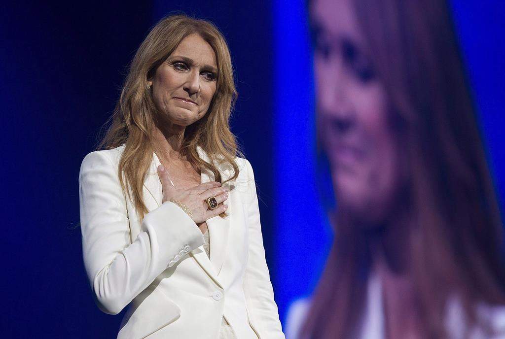 FILE - Celine Dion announced in May she is cancelling her "Courage" world tour as she continues to receive treatment for stiff person syndrome.