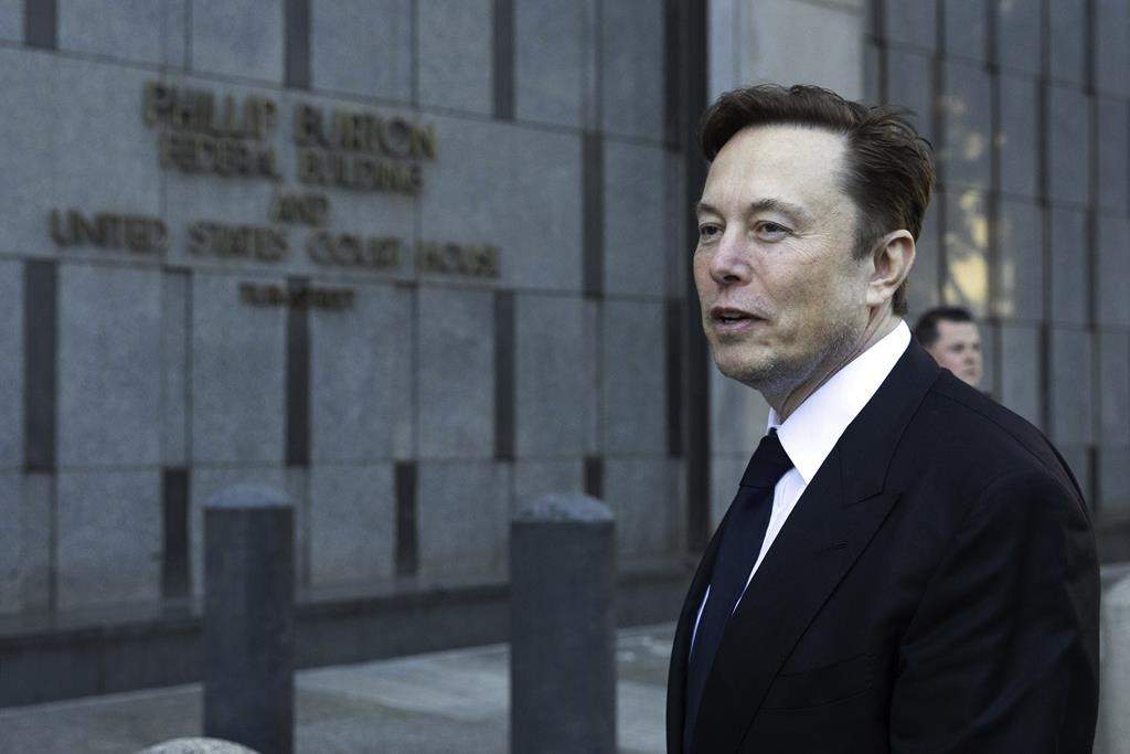 FILE - Elon Musk departs the Phillip Burton Federal Building and United States Court House in San Francisco, on Tuesday, Jan. 24, 2023.