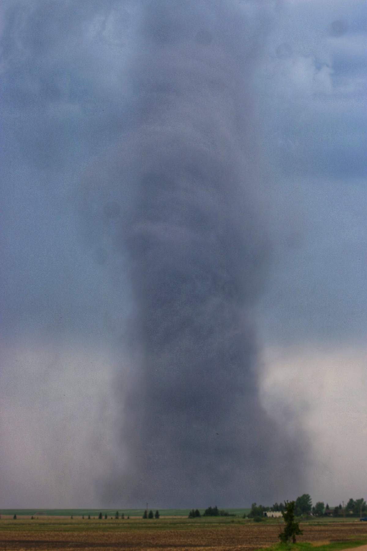 A tornado near Stettler, Alta. on Wednesday, May 31, 2023.