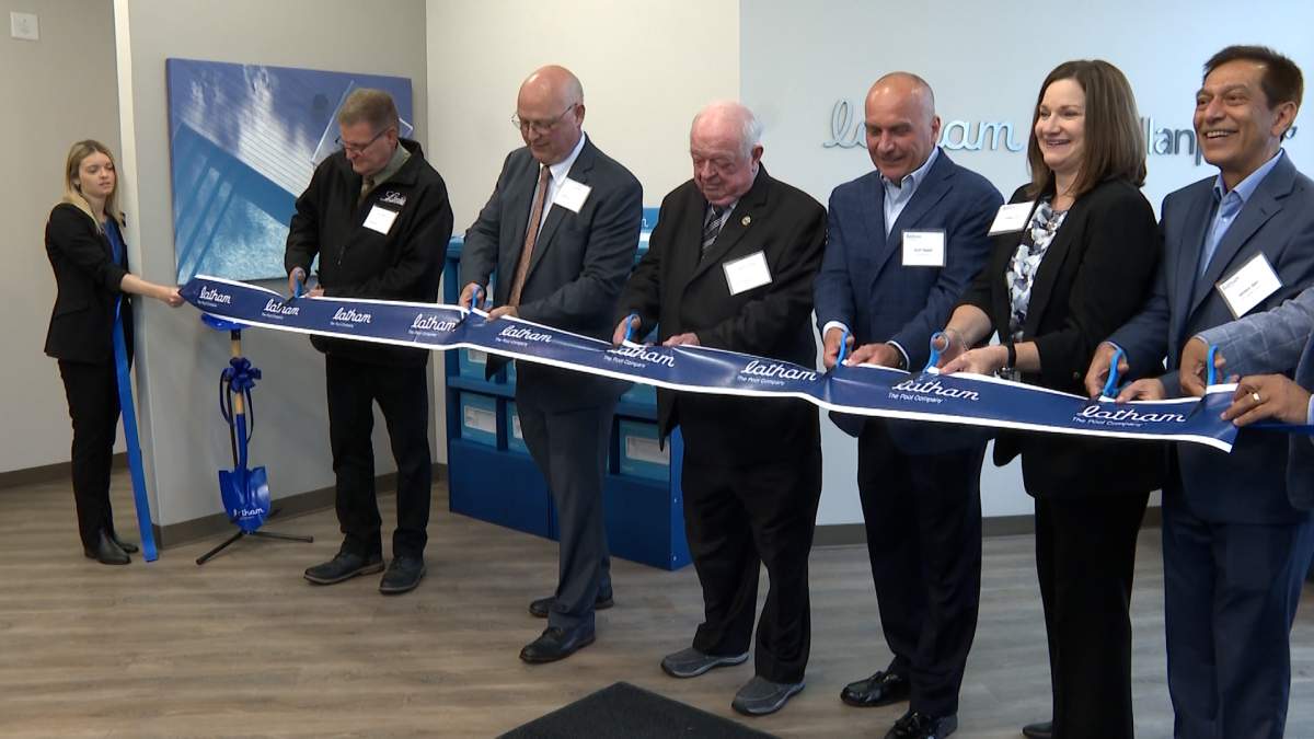 Latham pools bringing a factory to Canada.