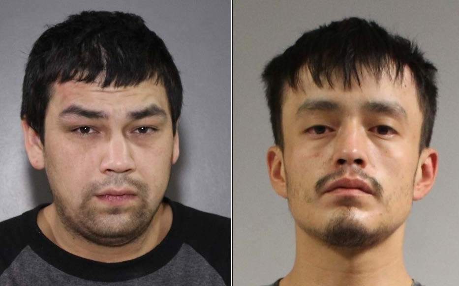 Joseph Gregory (left) and Terry McDonald (right) are wanted for breaching their release conditions on firearms charges and are described as 'armed and dangerous' by Surrey RCMP. 