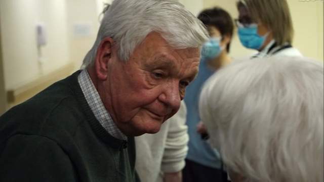 Elroy, one of the co-founders of the Village Langley in British Columbia, speaking with a Villager