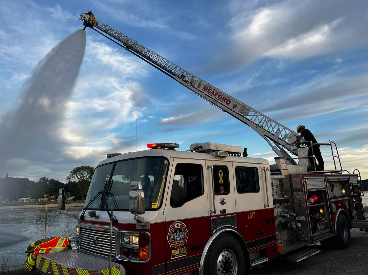 Meaford fire truck.