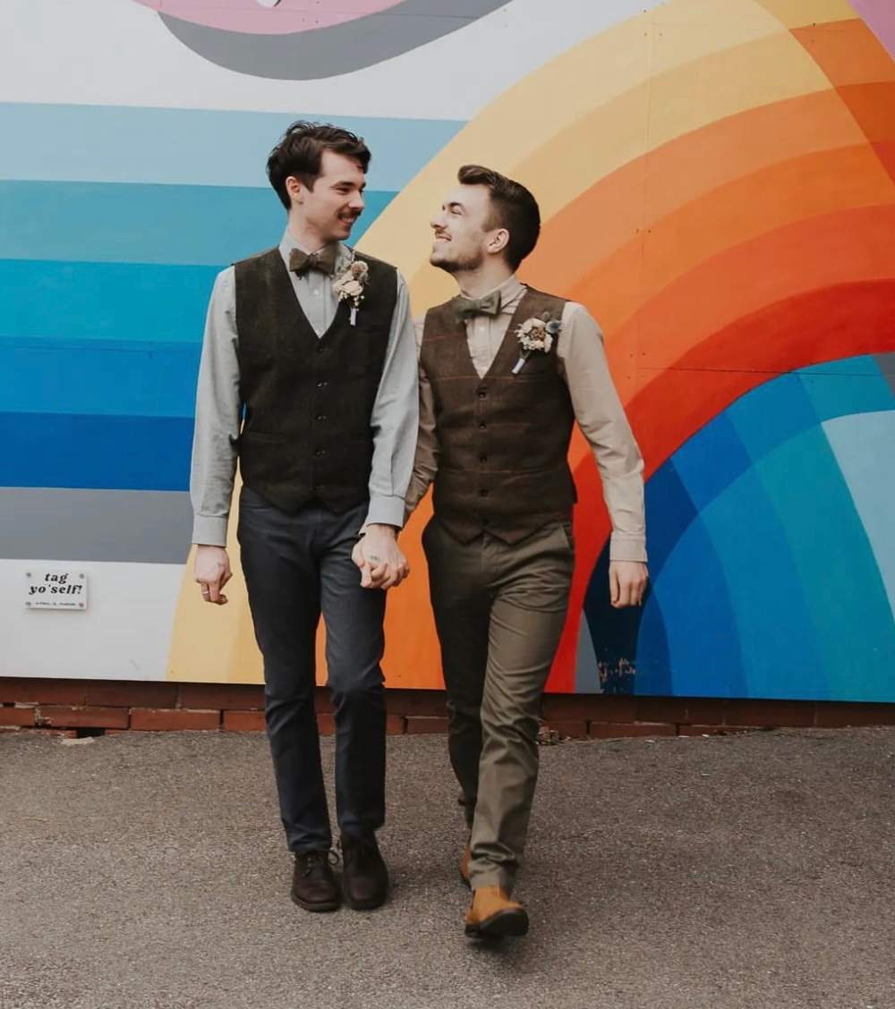 Liam Dee and his husband Jacob MacDonald.