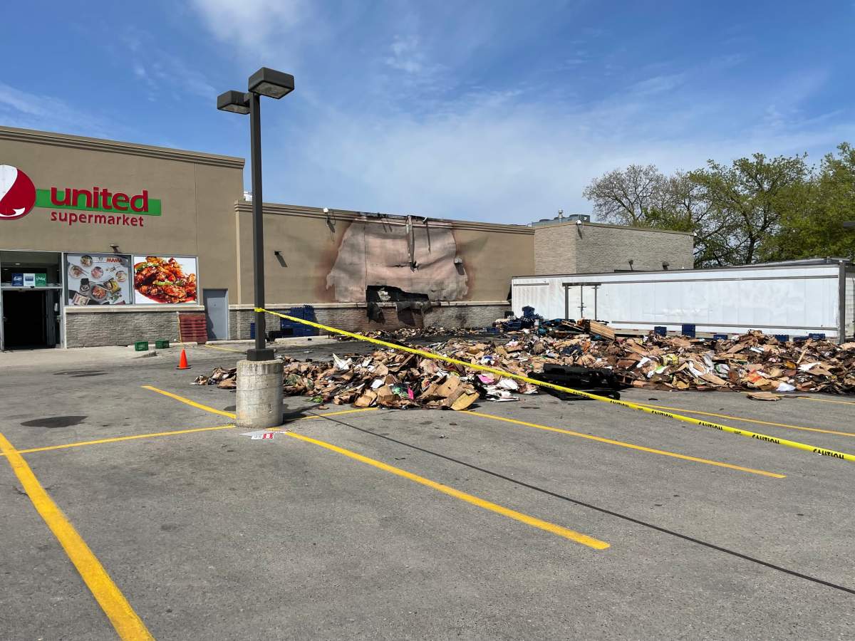A fire at the United Supermarket on Adelaide Street has been deemed suspicious. 