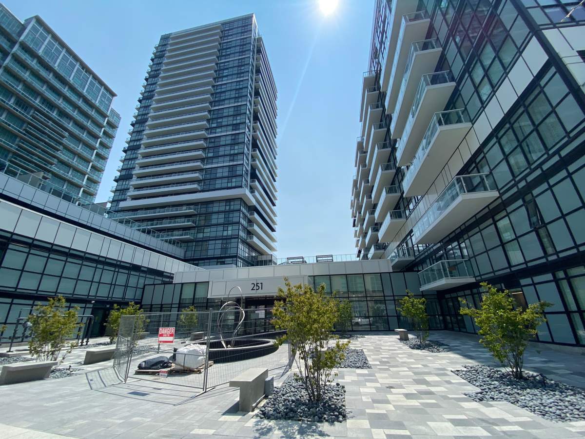 The condo building in south Etobicoke on May 10, 2023.