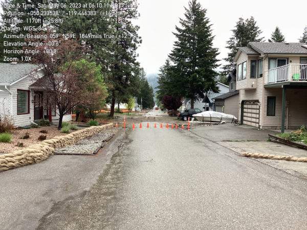 A photo from Saturday of Falcon Avenue in Parker Cove.