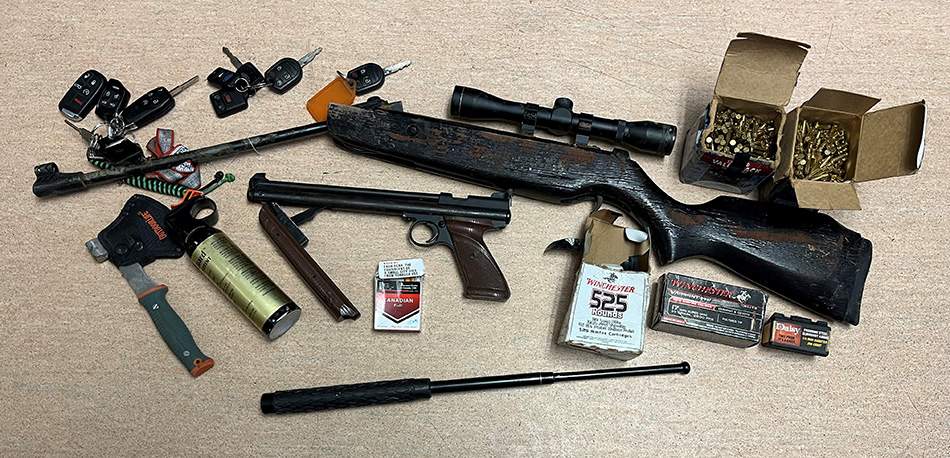 Contraband seized by Manitoba RCMP.