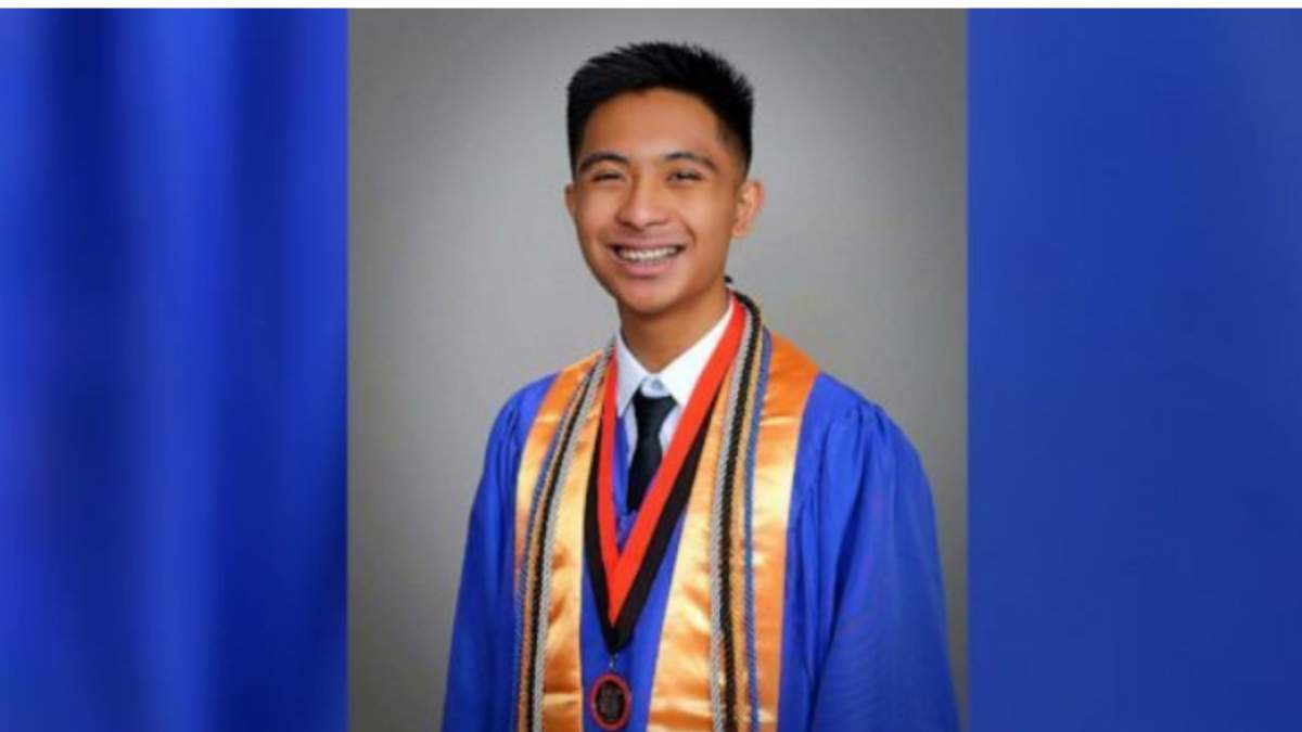 Tristan Andrade's graduation photo.