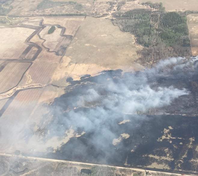 The Deep Creek Wildfire near Wildwood in Yellowhead County, Alta. on Thursday, May 4, 2023.