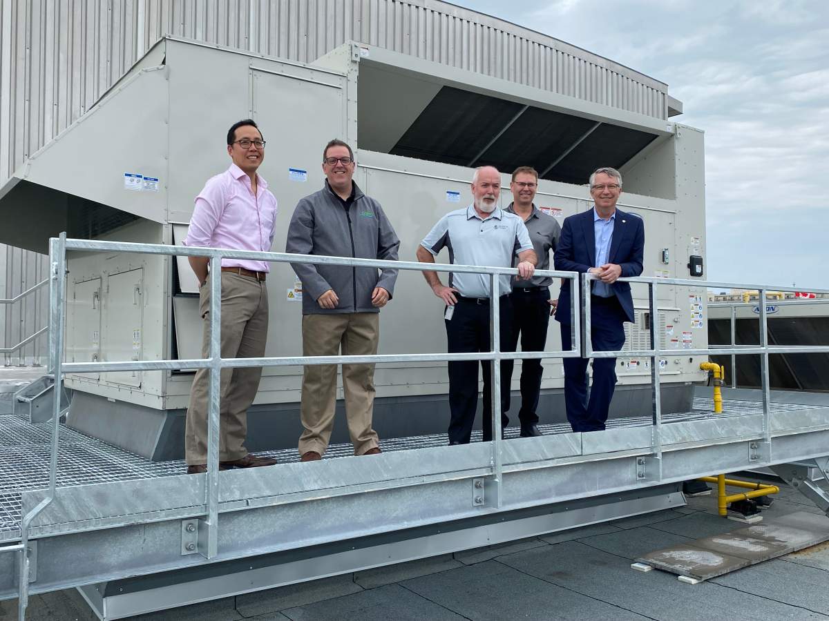 The new HVAC system at the West End Community Centre is one of two projects in Guelph that are receving federal funding.