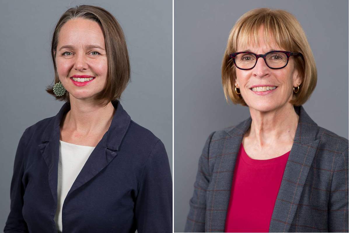 Ward 10 councilor Aislinn Clancy and Ward 9 Councilor Debbie Chapman.